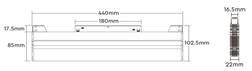 afmetingen van MG5-12F-ZL