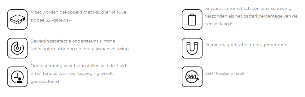 info over Zigbee 3.0 sensor