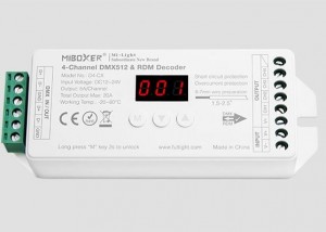 4-Channel Constant Voltage DMX512 & RDM Decoder