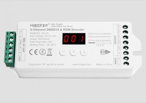 5-Channel Constant Voltage DMX512 & RDM Decoder