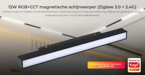 12W RGB+CCT magnetische verlichting (Zigbee 3.0 + 2.4G)