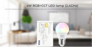 4W RGB+CCT LED-lamp (2,4G)
