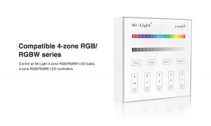 4-Zone RGB / RGBW Smart Panel Remote Controller