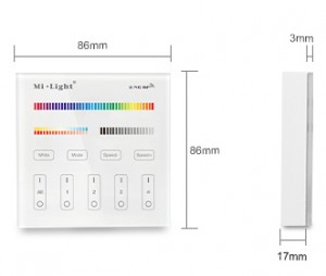 4-Zone RGB + CCT Smart Panel Remote Controller