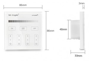 4-Zone Helderheid Dimming Smart Panel Remote Controller