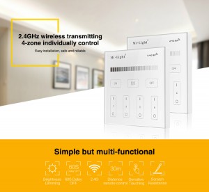 4-Zone Helderheid Dimming Smart Panel Remote Controller