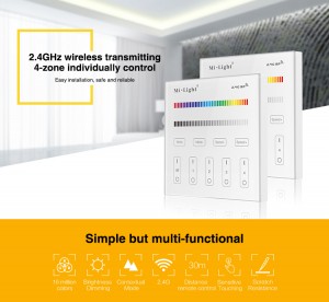 4-Zone RGB / RGBW Smart Panel Remote Controller