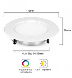 6W RBG + CCT LED Downlight