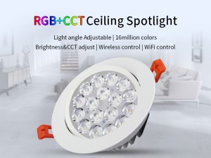 9W RGB + CCT LED plafondlamp