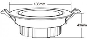 9W RGB + CCT LED plafondlamp