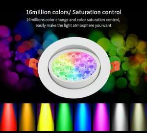 9W RGB + CCT LED plafondlamp